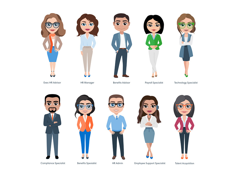 MelitaGroup Characters. Illustration person business basov basov design blue branding business characters dashboard dashboard ui design graphic design icons illustration minimal mymelita person persons saas platform style style guide