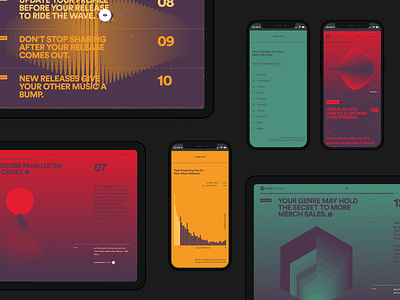 Site of the Month Nominee; Fan Study, Spotify for Artists animation data data analytics design infographics mobile motion webgl website