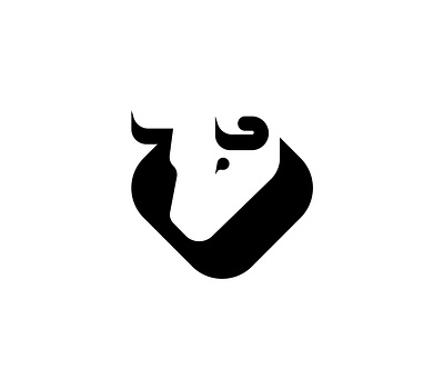 bull bull graphic design icon logo