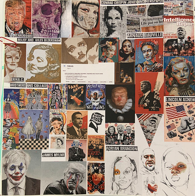 Mood Board 1/2 a level art artists design ideas inspiration moodboard