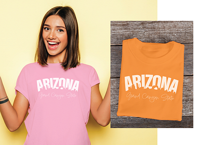 Arizona Tee for Sale! cute graphic tee design graphic design graphic tee t shirt design travel usa typography vector visit arizona
