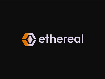 Ethereal Logo bitcoin branding crypto digital currency etherium ethirium letter logo logos logotype mark minimal typography