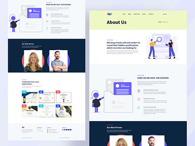 About Us Design about us about us page about us page design design illustration minimal modern new trend ui ux web web trend 2021 website