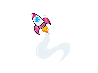 Rocket! 🚀 fire fuel illustration jet rocket smoke