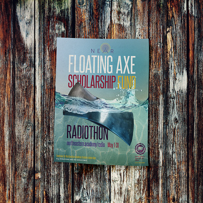 Floating Axe Fundraising Poster adventist christian design fundraiser graphic design photoshop poster