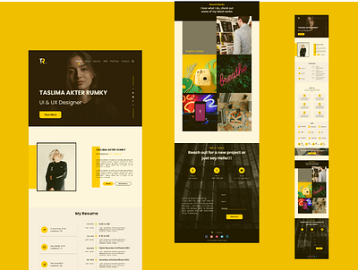 Portfolio website graphic design ui ux web