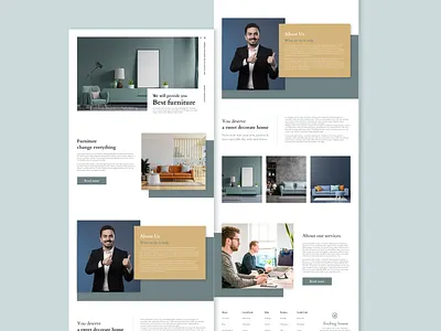 interior landing page branding design graphic design illustration illustrator logo minimal ui ux vector