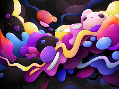 Dark Matter animation abstract animation cartoon character illustration motion graphics zutto
