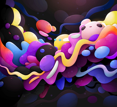 Dark Matter animation abstract animation cartoon character illustration motion graphics zutto