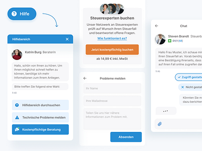 tax advice for web application advice chatbot design help online tax ui web