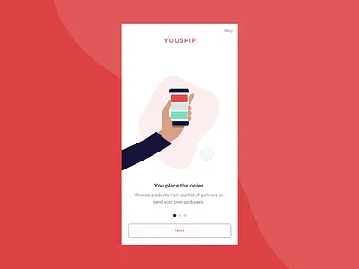 YouShip Mobile App Onboarding mobileapp onboarding