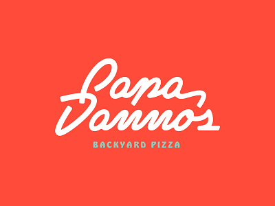 Papa Danno's Backyard Pizza apparel brand identity branding design illustration lettering ligatures logo packaging pizza signage type typography vector