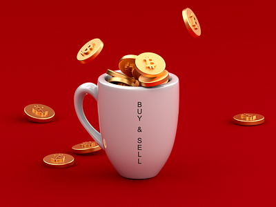 BUY & SELL 3d 3d artist 3d design 3d illustration bitcoin c4d crypto etherium illustration maxon