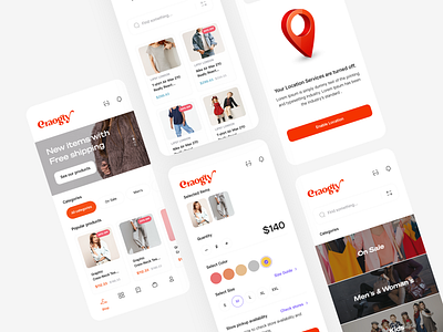 Craogty Ecommerce Mobile App UI ecommerce ui fashion ui mobile app ui ui ux