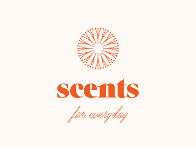 Scents brand branding dandelion graphic design icon illustration logo logotype