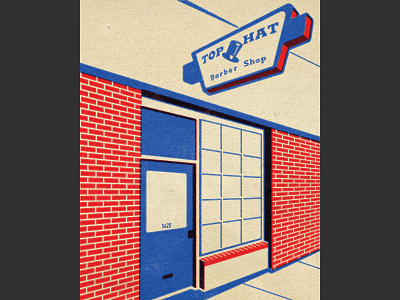 Top Hat Barbershop branding design graphic design illustration