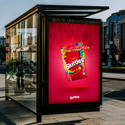 Skittles Ad ad design brand identity branding colorful design graphic design icon illustration illustrator logo poster poster design typography vector