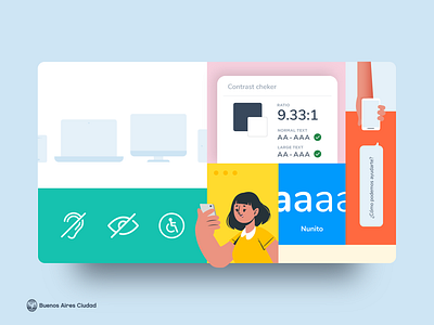 Principios de diseño para productos digitales del GCBA accesibilidad accessibility argentina branding buenos aires color colour concept design digital estandares experiencia gobierno illustration logo obelisco ui usabilidad ux
