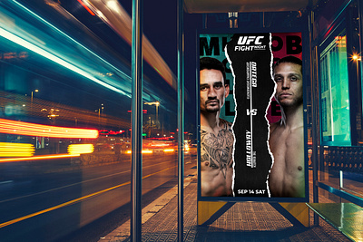 UFC Fight Night ad ad design branding design editorial editorial design fight gradient graphic design icon illustration illustrator logo mock up photoshop poster poster design typography ufc vector