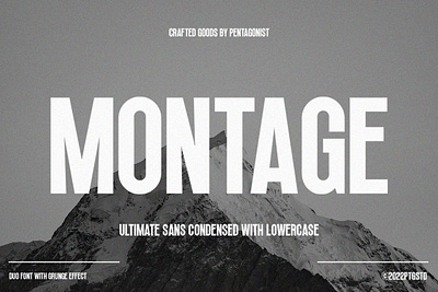 Montage | Vintage Sans branding canva classy clean essential font font family font logo magazine modern popular quotes sans social media stylish trend trendy typeface variable weight