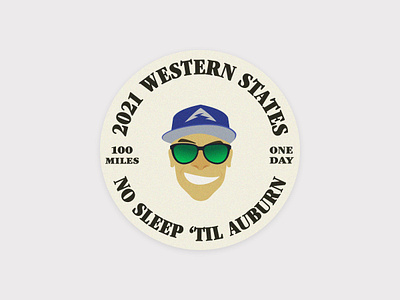 2021 Western States Endurance Run graphic design illustration sticker trail running western states