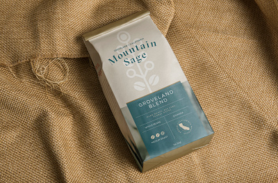 Mountain Sage Coffee Packaging branding california coffee coffee packaging coffee shop identity design packaging