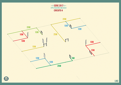 Serie 2017 - Diagram - Track Design - FPV Racing Mexico design graphic design ux vector