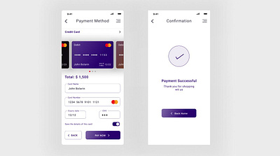 #DailyUI #002 - Credit Card Checkout card checkout dailyui design ecommerce figma mobile payment product design shopping ui