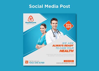 SOCIAL MEDIA POST DESIGN branding clicnic hospital instagram post medical banner medical post