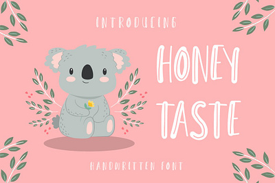 Honey Taste – A Playful & Fun 5 Display Font bold book cartoon children comic craft cutting decorative display doodle font fun funny handwriting joy kids lettering playful sans simple