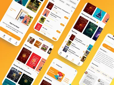 App for audiobooks app audiobooks ui ux