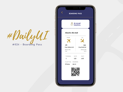 #DailyUI #024 - Boarding Pass