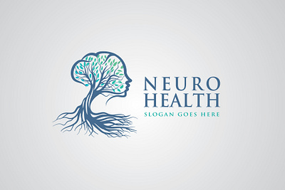 neuro health app brain branding chiropractic clinic company design gradientlogo head illustration logo logomark logominimalist medical mental health mind monoline physical vector woman