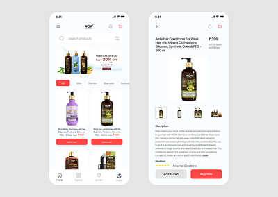 wow app redesign colors design minimal mobile typography uiux web