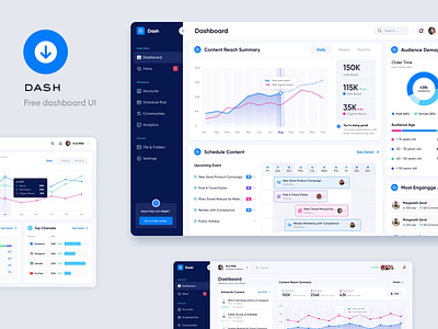 Dash - Free Dashboard UI Figma app dashboard free freebies kit template ui ux