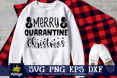 Merry quarantine christmas SVG cricut