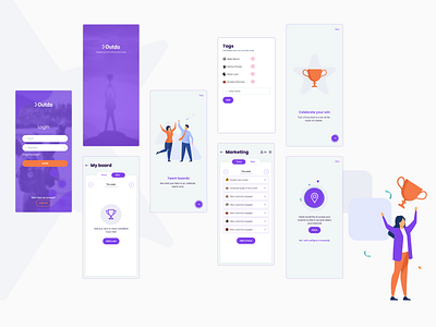 Outdo branding design logo ui ux