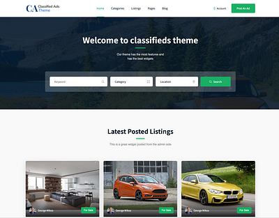 WordPress Classified Ads Theme classifieds php theme uiuix wordpress