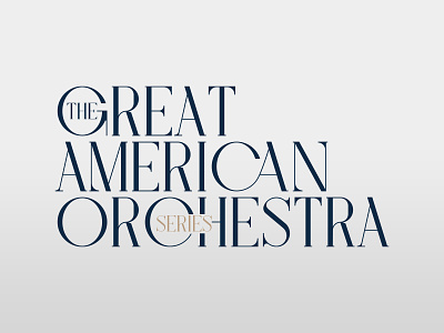The Great American Orchestra Series branding creative direction design graphic design logo minimal