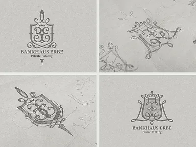 Bankhaus Erbe AG branding design illustration logo logoped logotype mark russia symbol ui