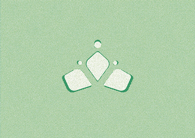 Crown mark abstract branding crown geometric halftone icon logo mark vector