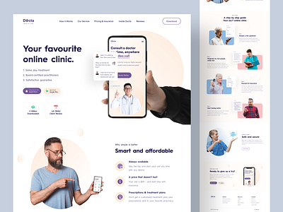 Medical Mobile App Landing Page biotech clinic consultant consultation website doctors freelance halal halal design development health healthcare hospital website landing page medical app medical care medicine patients pharmacy website landing page uiux design website website landing page