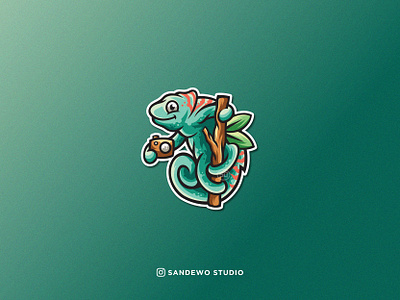 chameleon logo design awesome awesome creative logos awesome logo branding camera logo chameleon chameleon art chameleon logo character logo design design logo illustration logo logo illustration logodesign logotype vector vector logo