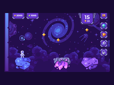 Bounce in Space 2 - screenshots galaxy game illustration screenshot space vector