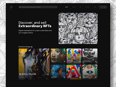 NFTs marketplace website landing page branding design logo marketplace minimal nft typography ui uiux user experience user interface user interface design userexperience userinterface ux ux design uxdesign uxui