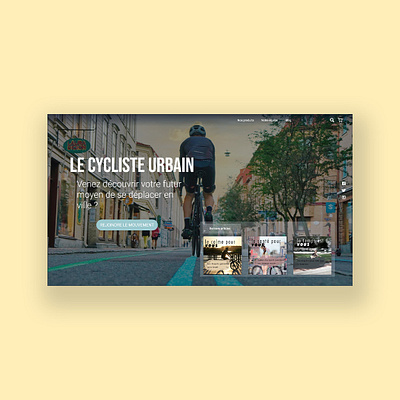 E-Shop e-bike landing page