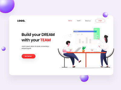 TeamWork 2d 3d art characters concept idea illustration sketch ui ux web