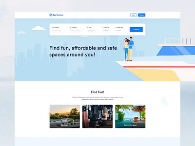 RecSphere - Real Estate Website 2022 clean creative creative design design landing page minimal real estate real estate web site recsphere ui uiux ux web design website