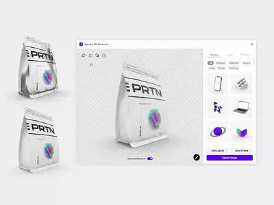 Vectary 3D Elements for Figma - Material 3d 3delements 3dfigma coffee design figma figma3d mockup package vectary vectary3delements visualization