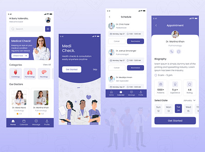 Doctor Appointment Booking Mobile App - UI/UX Design doctor appointment app mobile app mobile app design uiux design